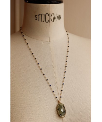 Collier "talisman" long en...