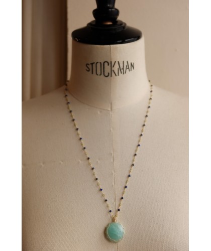 Collier "talisman" long en...