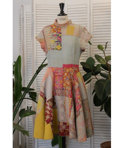 Robe volantée PAULA en KANTHA