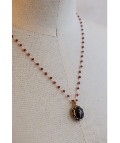 Collier "talisman" court en...