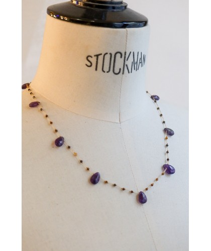 Collier "gouttes multi" en...